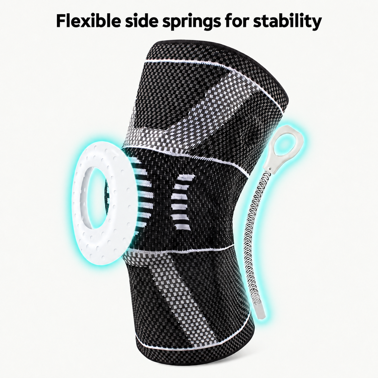 Side spring stabilizer next to the sleeve